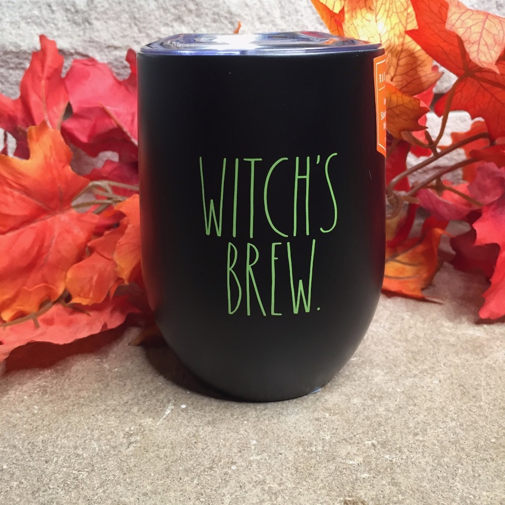 Rae Dunn Witch’s Brew Halloween Wine Glass Tumbler